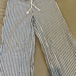 Urban Renewal by Urban Outfitters Navy & White Striped Pants